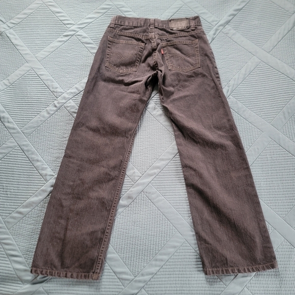 🔥5 FOR $25🔥Boy's size 14Reg 27"×27" Levi's 505 Charcoal Grey - Picture 3 of 8